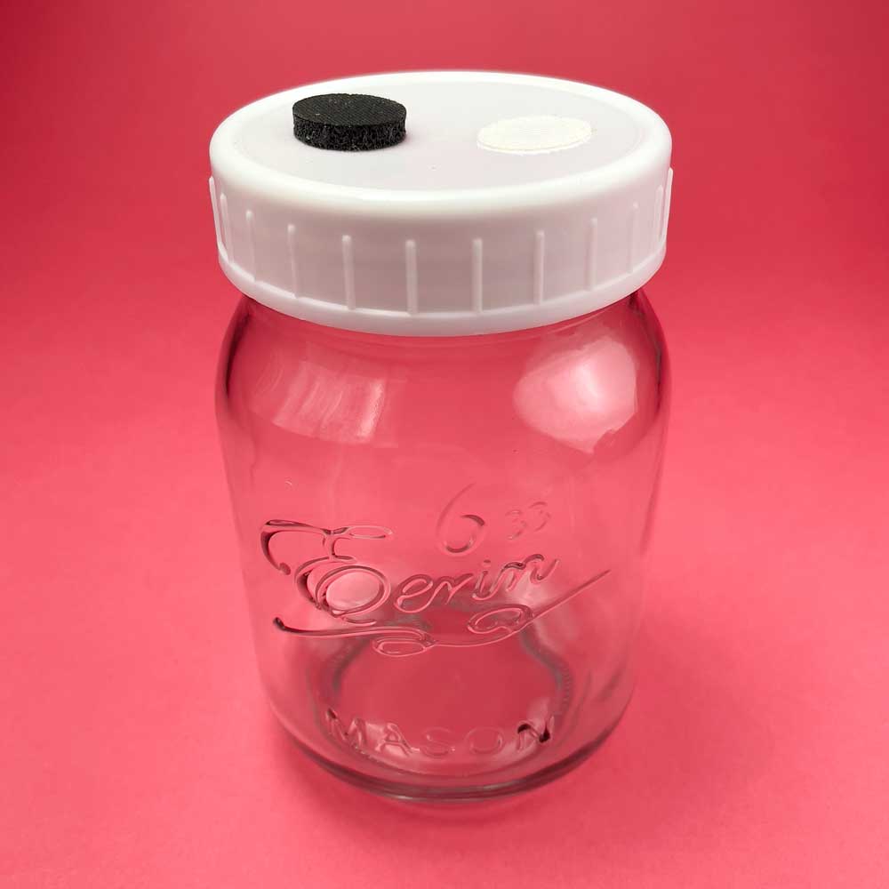 Liquid Culture Jar with Injection Port and Filter